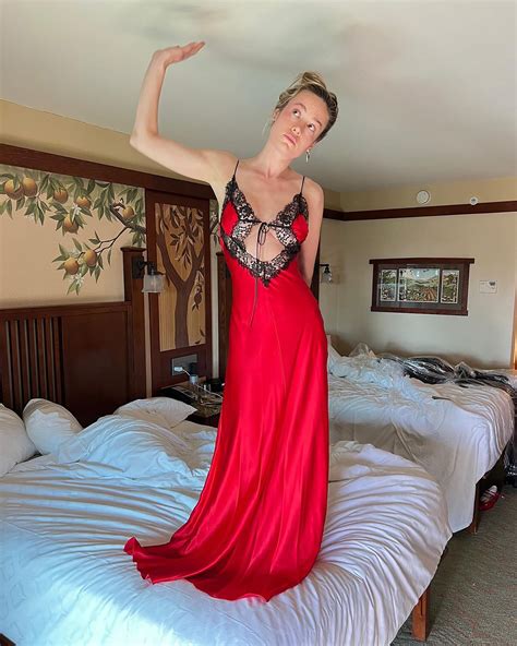 Brie Larson Smolders In Racy Lacy Lingerie Inspired Cutout Gown
