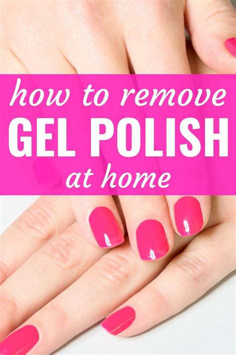 The gel should slide off easily with the cotton ball, and any residue can be removed with a. How to Remove Gel Polish at Home - Easy Gel Nail Polish Remover Steps in 2020 | Shellac nails at ...