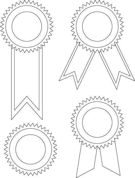 40th Birthday Award Ribbon Coloring Page Pages Of Clip Art Library