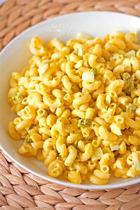Macaroni salad can be made ahead of time. Mom's Classic Macaroni Salad Recipe | FaveSouthernRecipes.com