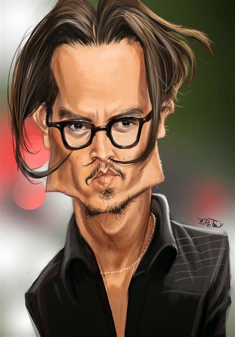 Johnny Depp Cartoon People Cartoon Faces Funny Faces Cartoon Art
