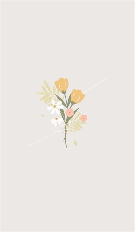 Yellow And White Flowers On A Light Gray Background With Text That