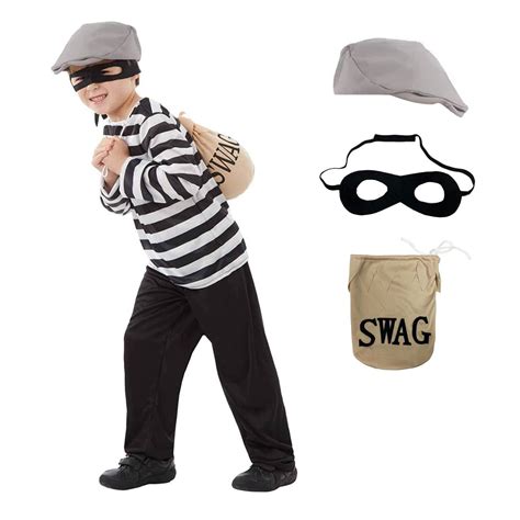 Buy Fun Shack Robber Costume For Kids Burglar Fancy Dress Halloween