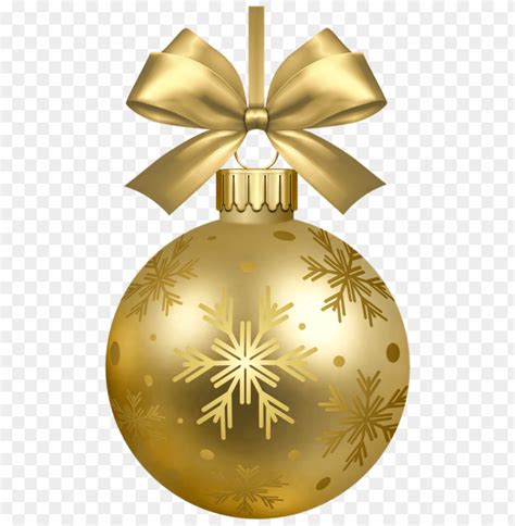 Gold Christmas Ornament Png Png Image With Transparent Background Toppng