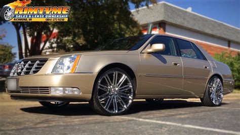 2006 Cadillac Dts Sitting On 22 Inch Heavy Hitters Rimtyme Custom Wheels And Tires