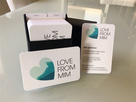 Premium cards printed on a variety of high quality paper types. MOO Business Cards Review - Love from Mim