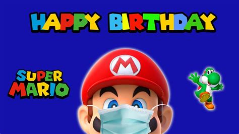 👨‍🔧 Super Mario Bros Kids Birthday Invitation🎈happy Birthday Mario🎂