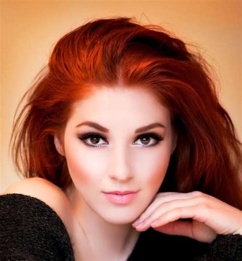 Легкий вечерний макияж для рыжих Redhead Makeup Ginger Hair Beautiful Red Hair