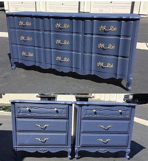 You can find the perfect. SAMPLE: French Provincial Bedroom Set, dark navy blue ...