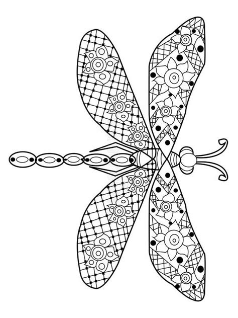 Get Steampunk Dragonfly Coloring Pages For Adults Images - Coloring Pages