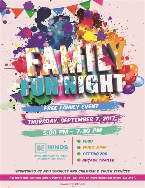 Family Fun Night - Hinds Behavioral Health Services - Region 9