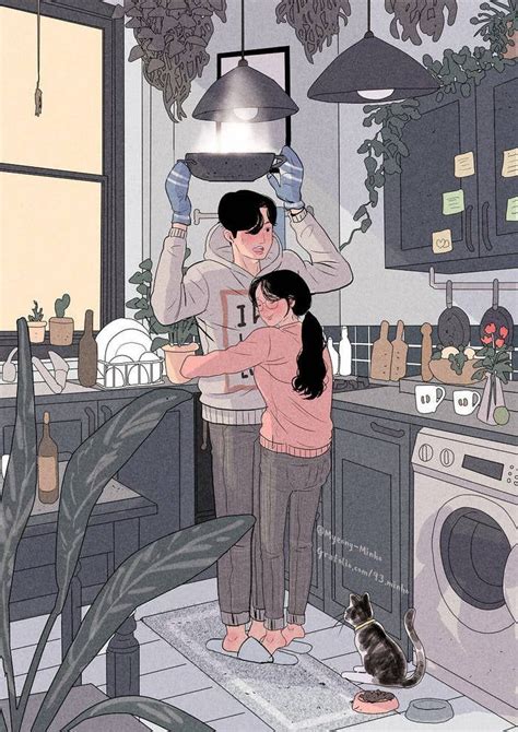 This Korean Artist Giving Serious Couplesgoals Through His Illustration