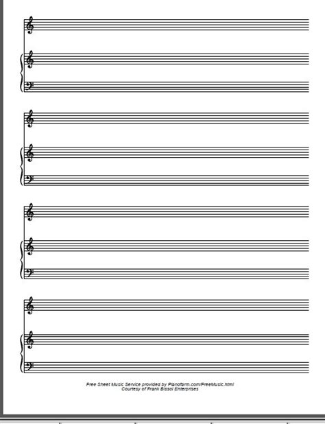 Grand staff piano paper printable sheet music blank created date: Free Manuscript Blank Piano Vocal Staff PDF Download
