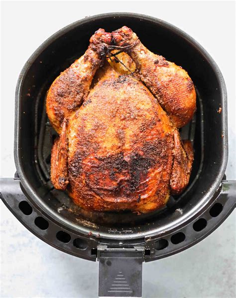 Air Fryer Whole Chicken Rotisserie Style Cook At Home Mom