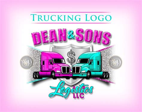 Female Trucking Logo, Trucking Company Logo, Transport Logo