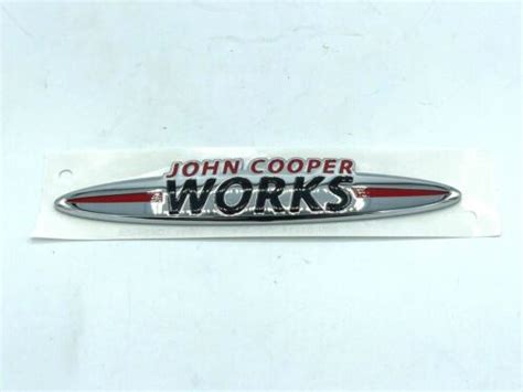2007 2013 Mini John Cooper Works Rear Boot Badge 51147476376 R55 R56