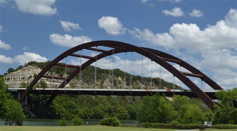 Pennybacker Bridge Over The Colorado River In Austin Texas