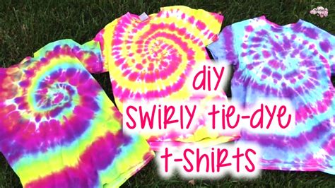 Diy Swirly Tie Dye T Shirts How To Tutorial