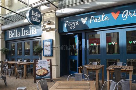 Bella Italia Restaurant Exterior Aspect Nottingham England 17 February 2020 Editorial Stock