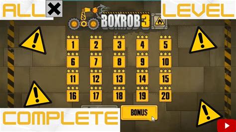 All Level Completed Boxrob 3 Gaming Video Must Watch Youtube