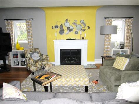 We believe that no living room can be. Yellow and grey living room...beautiful! | Interior Design ...