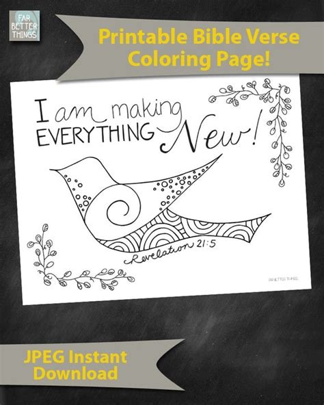 Bible Verse Coloring Page Revelation 215 By Farbetterthings0