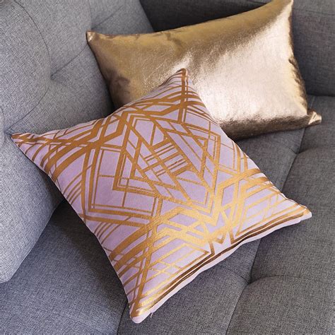Lilith 16 Pillow With Feather Insert Gold Pillows Rose Gold Pillow