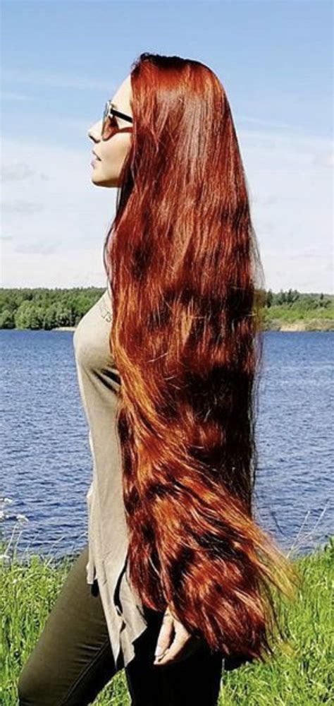 pin by t rich on long hair 139 long red hair super long hair long hair styles