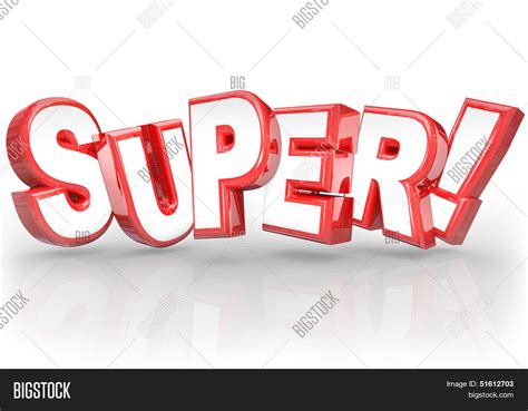 Word Super 3d Letters Image And Photo Free Trial Bigstock