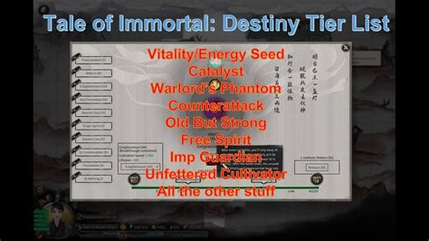 Tale of Immortal: (Rewrite) Destiny Tutorial 12. All other destinies