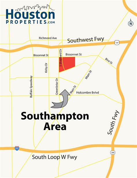 Southampton Place Houston Maps Southampton Neighborhood Maps