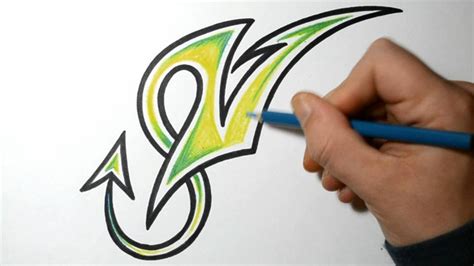 A lot of different amazing _ will change the world in the future. How to Draw Wild Graffiti Letters - V - YouTube