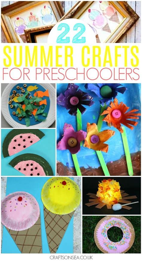 Summer Crafts For Preschoolers Preschool Easy Fun Preschool Kidscraft