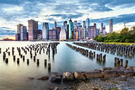 Skyline And Brooklyn Waterfront Nyc Digital Art By Lumiere Fine Art America