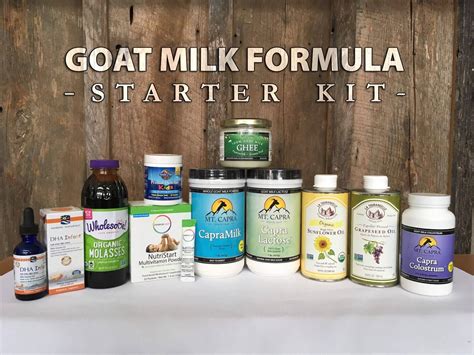 Goats' milk formulas are not suitable for infants with cows' milk allergy (also known as cows' milk protein allergy), as the proteins they contain are very similar. Goat Milk Formula Recipe Kit - Everything You Need | Goat ...