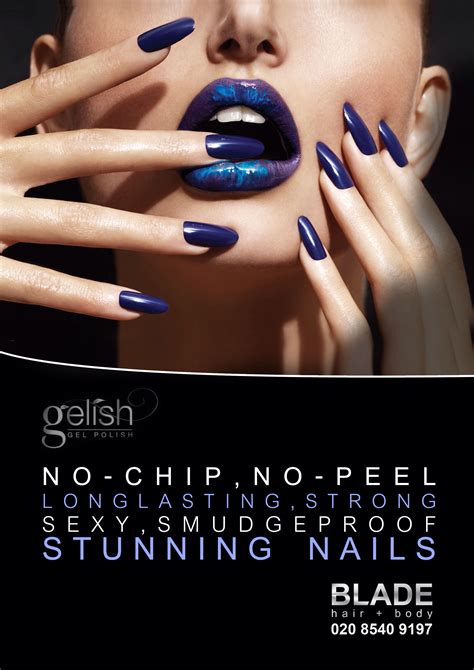 Blade Gel Nails Poster Gel Nails Manicure Nails