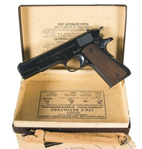 Exceptional Pre War Colt Model 1911a1 National Match Pistol With