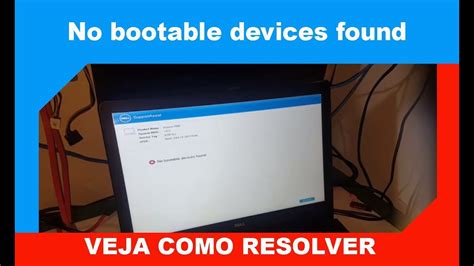 No Bootable Devices Found Veja Como Resolver Youtube
