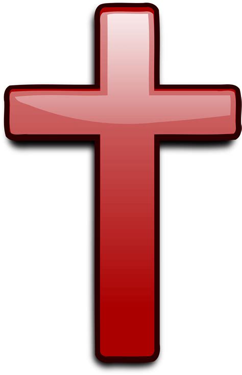 Cross Images Clip Art Red Cross Jesus Png Download Full Size