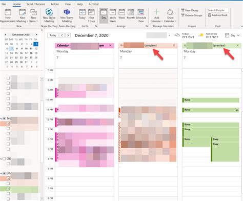 Outlook Calendars In Preview Microsoft Community