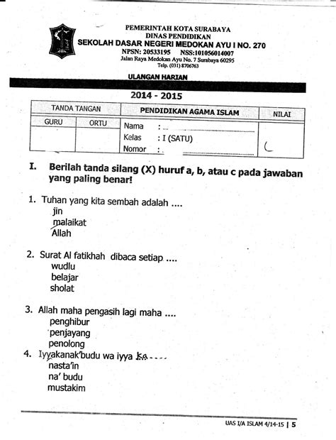 Soal Agama Katolik Kelas Xii Semester Dan Kunci Jawaban Menuplm