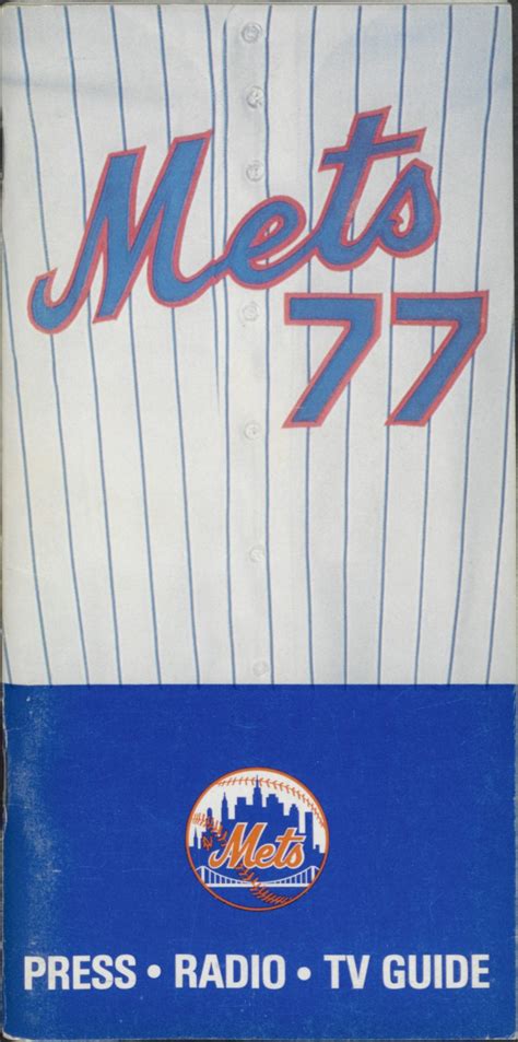 Mets Press Radio TV Guide Mets History