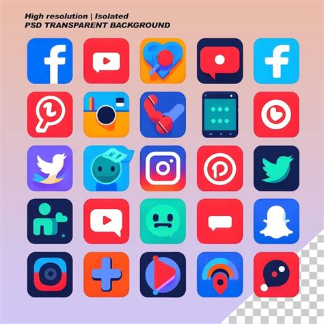 Colecci N De Paquetes De Iconos De Las Redes Sociales Archivo Psd Premium