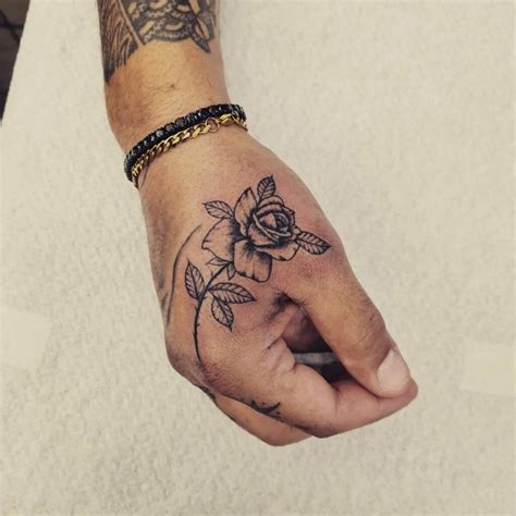 11 Rose Hand Tattoo Male Ideas Youll Have To See To Believe