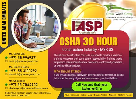 Osha 30 Hours Construction Industry Safety Course Training
