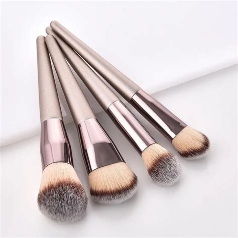 Buy Luxury Champagne Makeup Brushes Set For Foundation