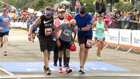 Helping Hands For Minnesota Marathoner To Cross The Finish Line Nbc News