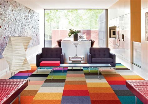 Colorful Modular Carpet Tiles From Flor2 At In Seven Colors