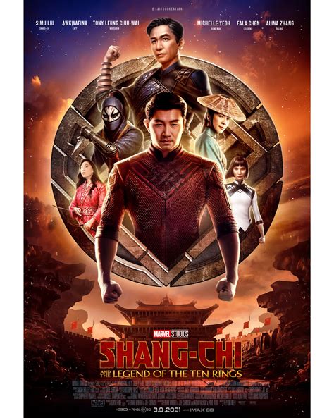 shang chi and the legend of ten rings poster 2 design behance