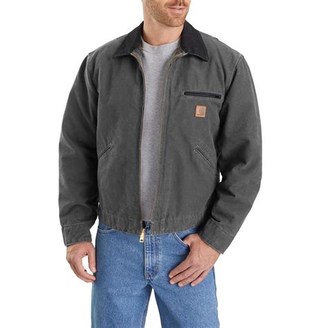 Carhartt Cotton J97 Sandstone Detroit Jacket In Black For Men Save 17
